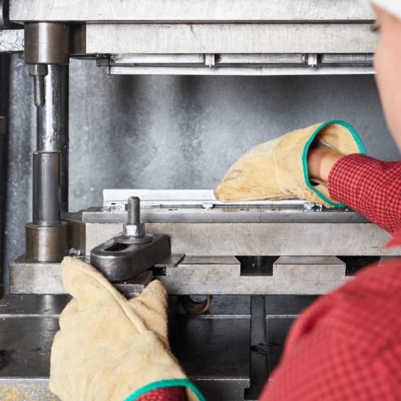 punch press die cutting